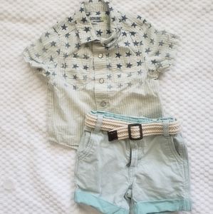 OshKosh Toddler Boy Shirt and Shorts Set